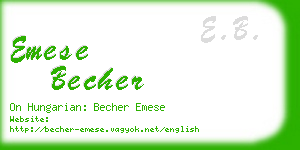 emese becher business card